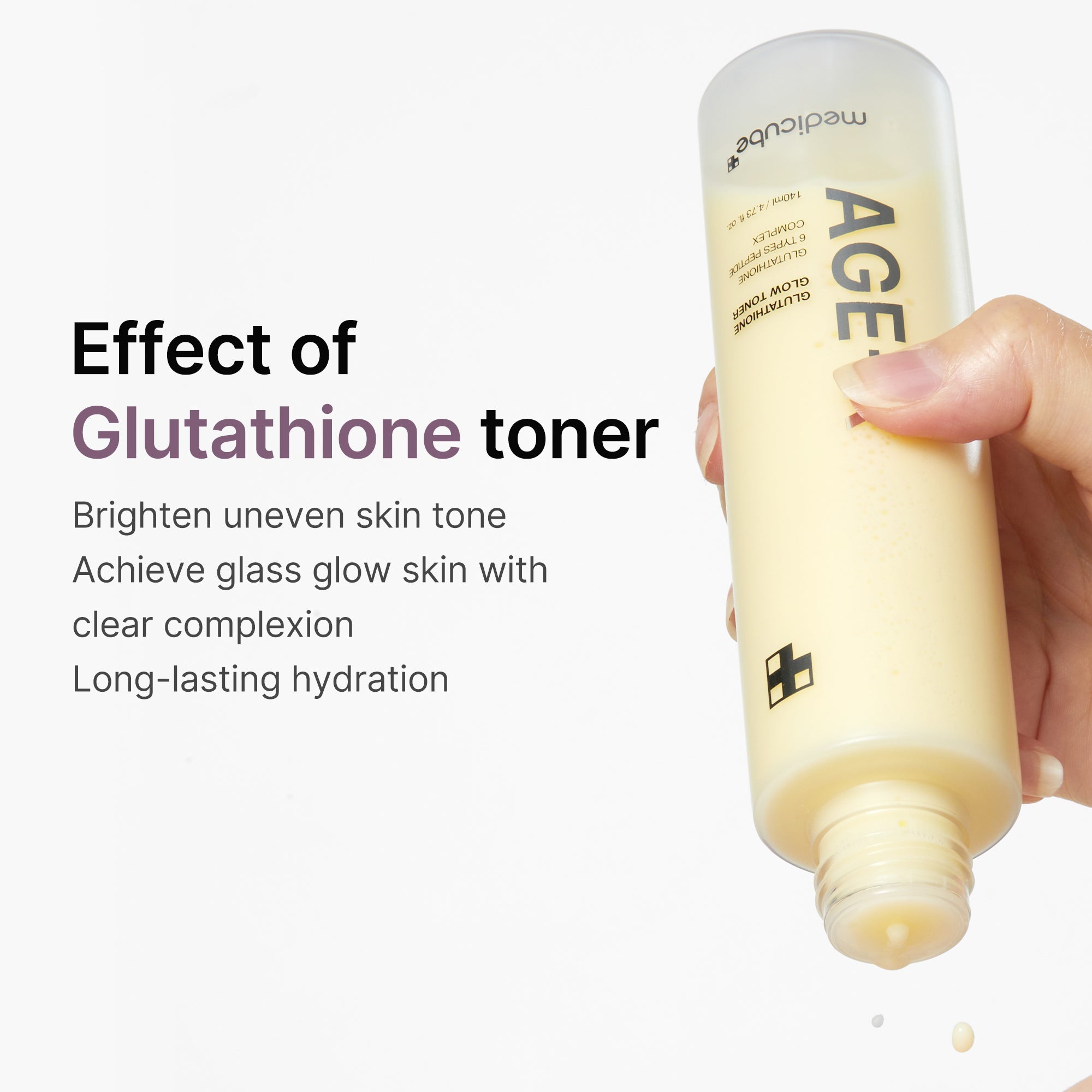 [GIFT] AGE-R Glutathione Glow Milk Toner - medicube.us