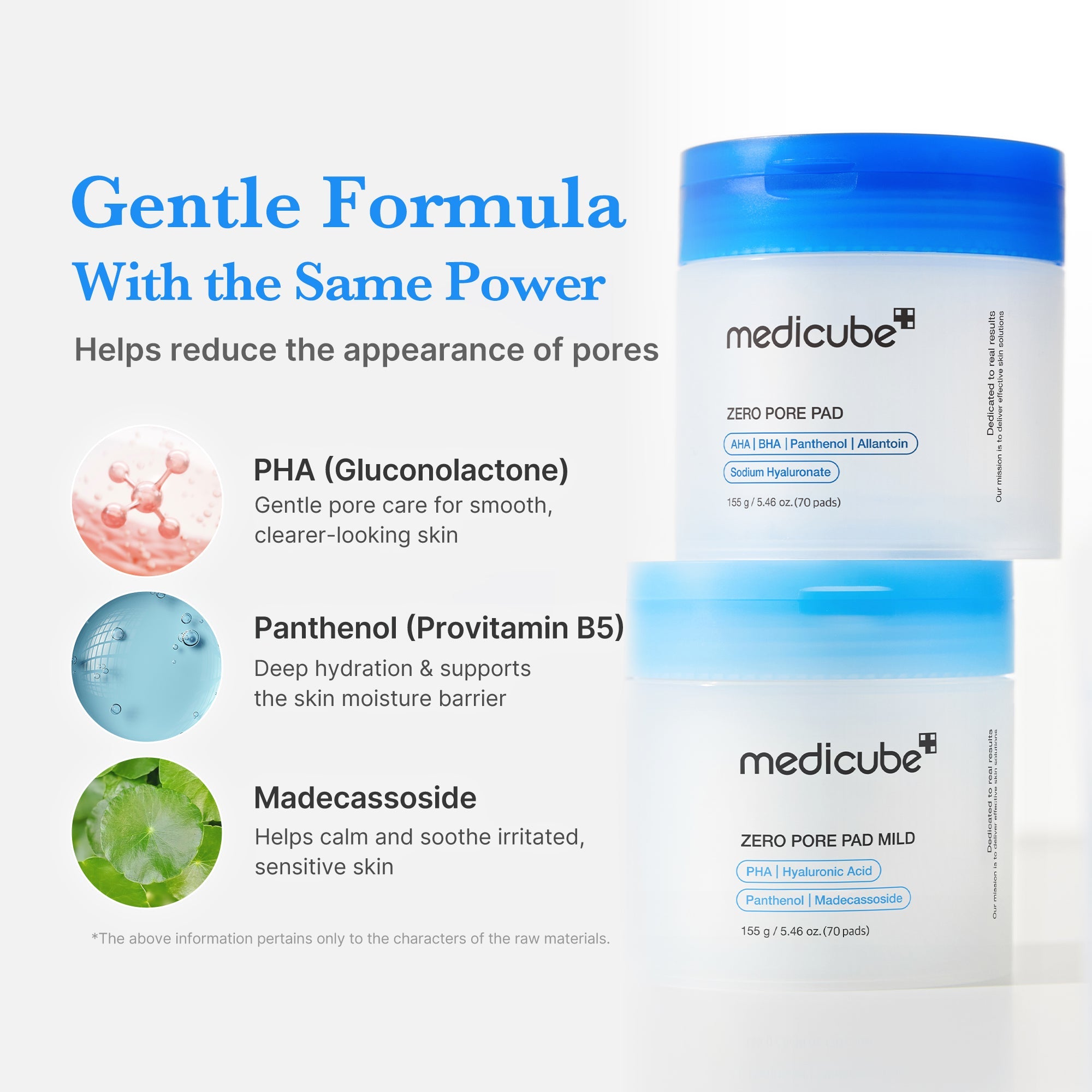 [Subscr.] Zero Pore Madecassoside Pads (Mild) - medicube.us