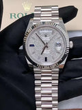 Day-Date watch with pavé diamond dial, ref. m228239-0049 (full set)