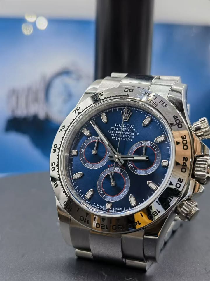Rolex Daytona 116509 "Blue Panda" 18K White Gold Case, Blue Dial