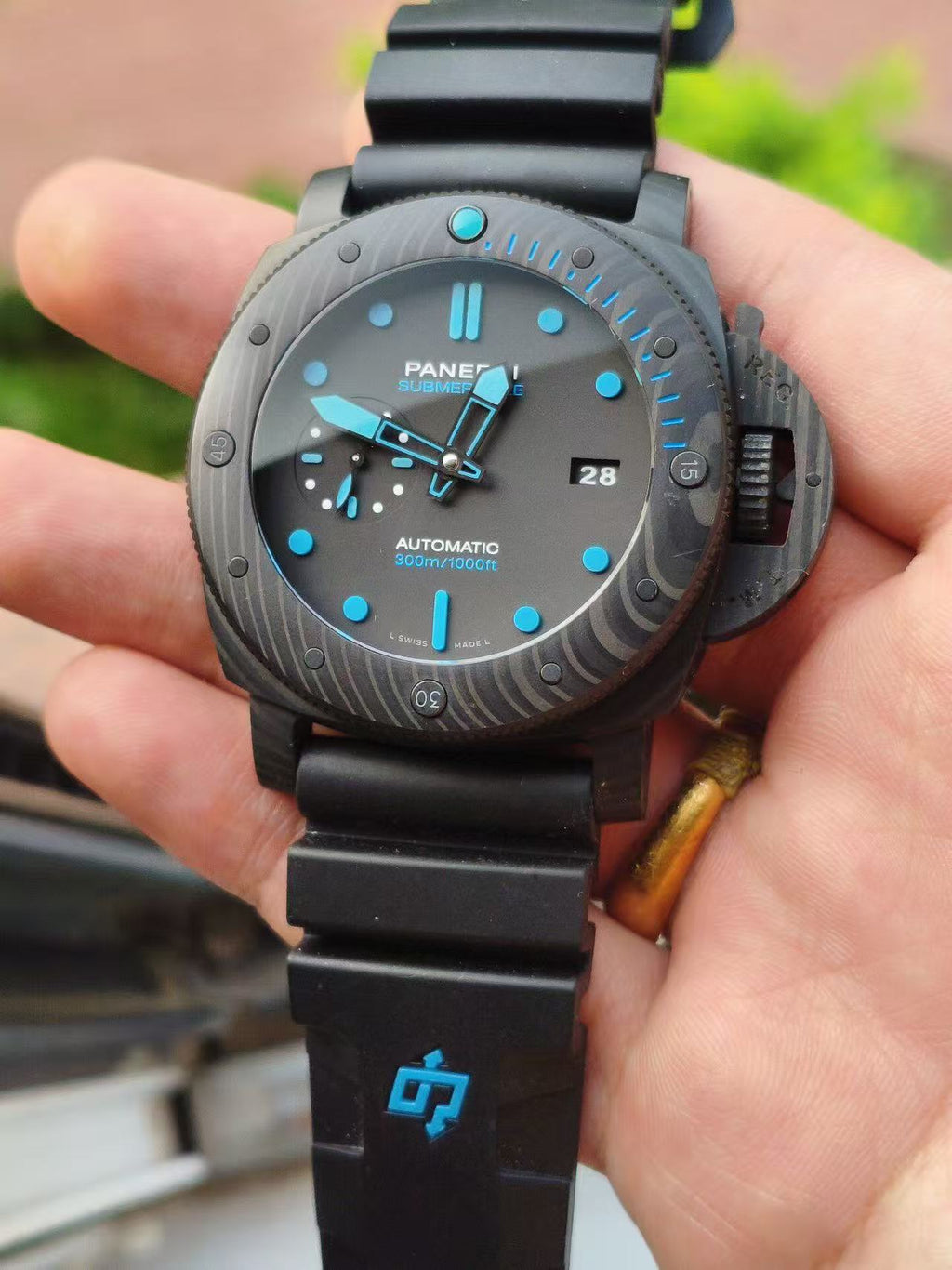 One model each from Panerai and Hublot.