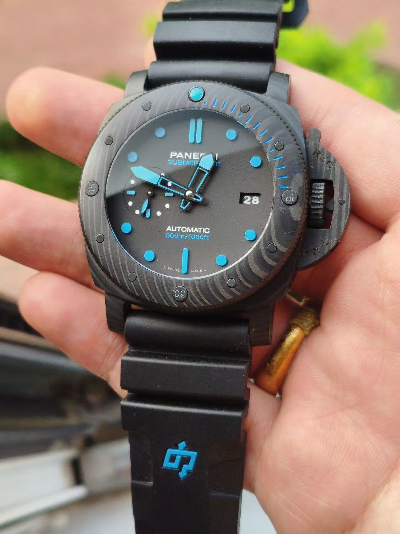 One model each from Panerai and Hublot.